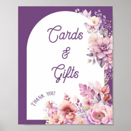 Herabfallen in Liebe-Karten und Geschenke Blumenba Poster