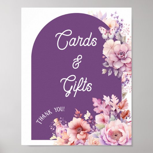 Herabfallen in Liebe-Karten und Geschenke Blumenba Poster (Vorne)