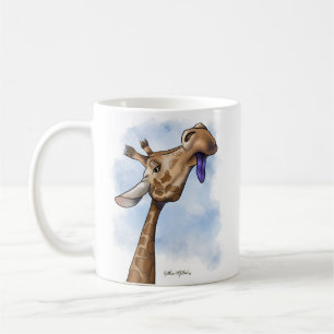 Herablassender Giraffen-Cartoon Kaffeetasse