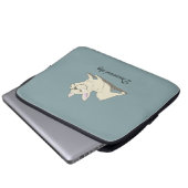 Herabschauender Hund Laptopschutzhülle (Vorne Knopf)