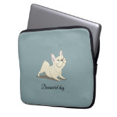 Herabschauender Hund Laptopschutzhülle (Vorderseite Links)