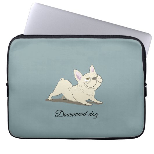 Herabschauender Hund Laptopschutzhülle (Vorderseite)