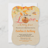 Herabsetzung der Babydusche-Einladung in der Liebe Einladung (Vorderseite)