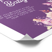 Herabsetzung der Blütenbaby in Blütenbüchern für L Poster (Ecke)