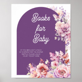 Herabsetzung der Blütenbaby in Blütenbüchern für L Poster