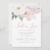 Herabsetzung der Blütendusche in Liebe Einladung (Vorderseite)