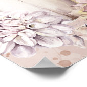 Herabsetzung der Liebe Babydusche boho pastellfarb Poster (Ecke)