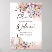 Herabsetzung der Liebe Babydusche boho pastellfarb Poster (Vorne)