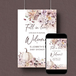 Herabsetzung der Liebe Babydusche boho pastellfarb Poster