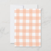 Herabsetzung der Liebe Babydusche Dankeskarte (Rückseite)