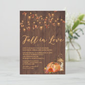 Herabsetzung der Liebe Bridal Couples Dusche Einladung (Stehend Vorderseite)