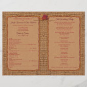 Herabsetzung der Liebe Burlap, Blätter geflochtene (Rückseite)