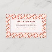 Herabsetzung der Liebe Flora Fall Babyduschbücher Begleitkarte (Vorderseite)