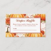 Herabsetzung der Liebe Flora Herbst Kinderdusche W Begleitkarte (Vorderseite)