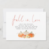 Herabsetzung der Liebe Glittery Pumpkins QR Code H Save The Date (Vorderseite)