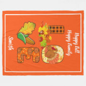 Herabsetzung der Liebe Herbsteinstellung Text und  Fleecedecke (Vorderseite (Horizontal))