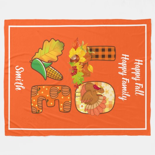 Herabsetzung der Liebe Herbsteinstellung Text und  Fleecedecke (Vorderseite (Horizontal))