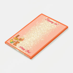 Herabsetzung der Liebe Herbsteinstellung Text und Post-it Klebezettel