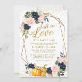 Herabsetzung der Liebe Marine und Dusche mit blühe Einladung (Vorderseite)