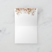 Herabsetzung der Liebe Pumpkin Wildblume Herzklopf Dankeskarte (Innenseite)