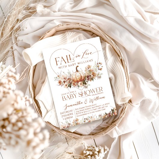 Herabsetzung der Liebe Pumpkin Wildblume Herzklopf Einladung