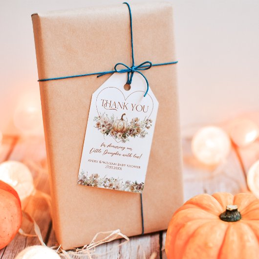 Herabsetzung der Liebe Pumpkin Wildblume Herzklopf Geschenkanhänger