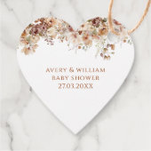 Herabsetzung der Liebe Pumpkin Wildblume Herzklopf Geschenkanhänger (Rückseite)