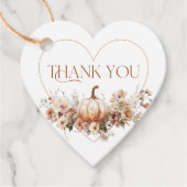 Herabsetzung der Liebe Pumpkin Wildblume Herzklopf Geschenkanhänger (Vorderseite)