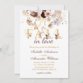 Herabsetzung der Liebe QR Code Peony & Gold Burgun Einladung (Vorderseite)