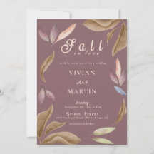 Herabsetzung der Liebe Wasserfarben-Blätter Hochze