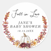Herabsetzung der Liebe White Pumpkin Baby Dusche