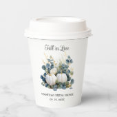 Herabsetzung der weißen Kürbis und der Vegetation  Pappbecher (Vorderseite)