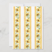 Herabsetzung des Gelbstreifen-Brautparty in der Li Einladung (Rückseite)