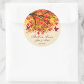 Herabsetzung des Hochzeitstickeretiketts im Brautp Runder Aufkleber (Tasche)