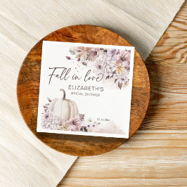 Herabsetzung des Liebe pastellfarbenen Blattkürbis Serviette