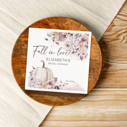 Herabsetzung des Liebe pastellfarbenen Blattkürbis Serviette