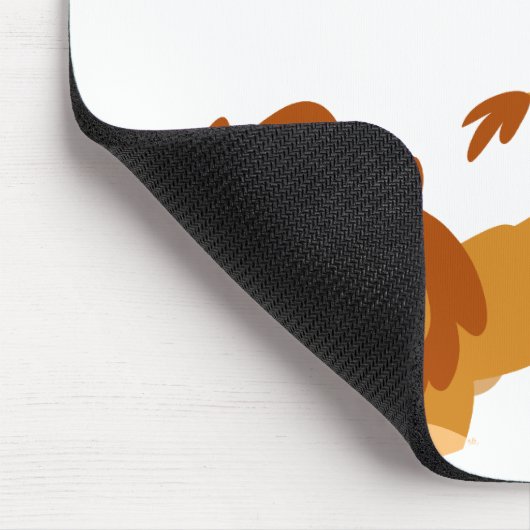 Herabstoßen und gestürzt!! Cartoon-Löwen Mousepad (Ecke)