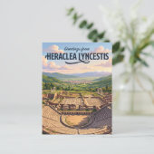 Heraclea Lyncestis Nordmazedonien Postkarte (Stehend Vorderseite)