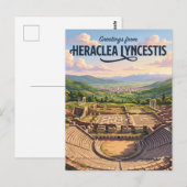 Heraclea Lyncestis Nordmazedonien Postkarte (Vorne/Hinten)