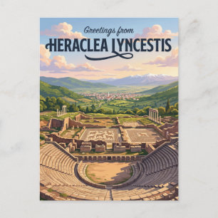 Heraclea Lyncestis Nordmazedonien Postkarte