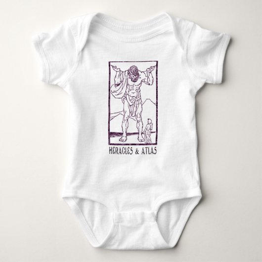 Heracles und Atlas Baby Strampler (Vorderseite)