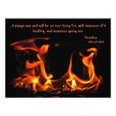 Heraclitus Everlasting Fire Foto Print (Vorne)