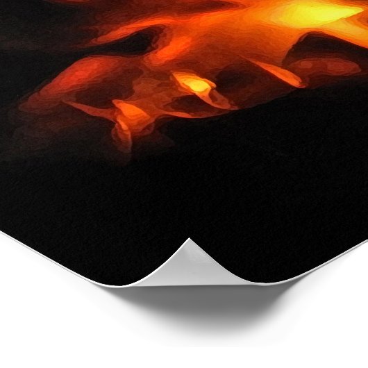 Heraclitus Everlasting Fire Poster (Ecke)