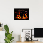 Heraclitus Everlasting Fire Poster (Heimbüro)
