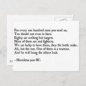 Heraclitus Quote Postkarte (Vorne/Hinten)