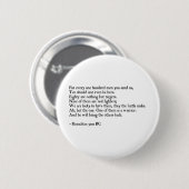 Heraclitus Zitat Button (Vorne & Hinten)