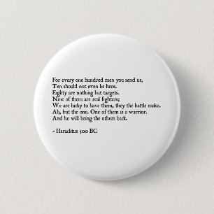 Heraclitus Zitat Button