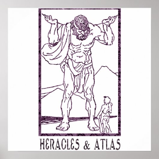 Herakles & Atlas Poster (Vorne)