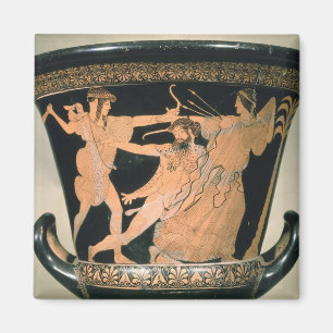 Herakles, das, Detail von einem Dachboden rot-figu Magnet