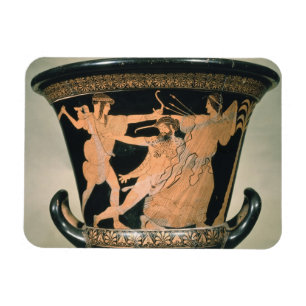 Herakles, das, Detail von einem Dachboden rot-figu Magnet